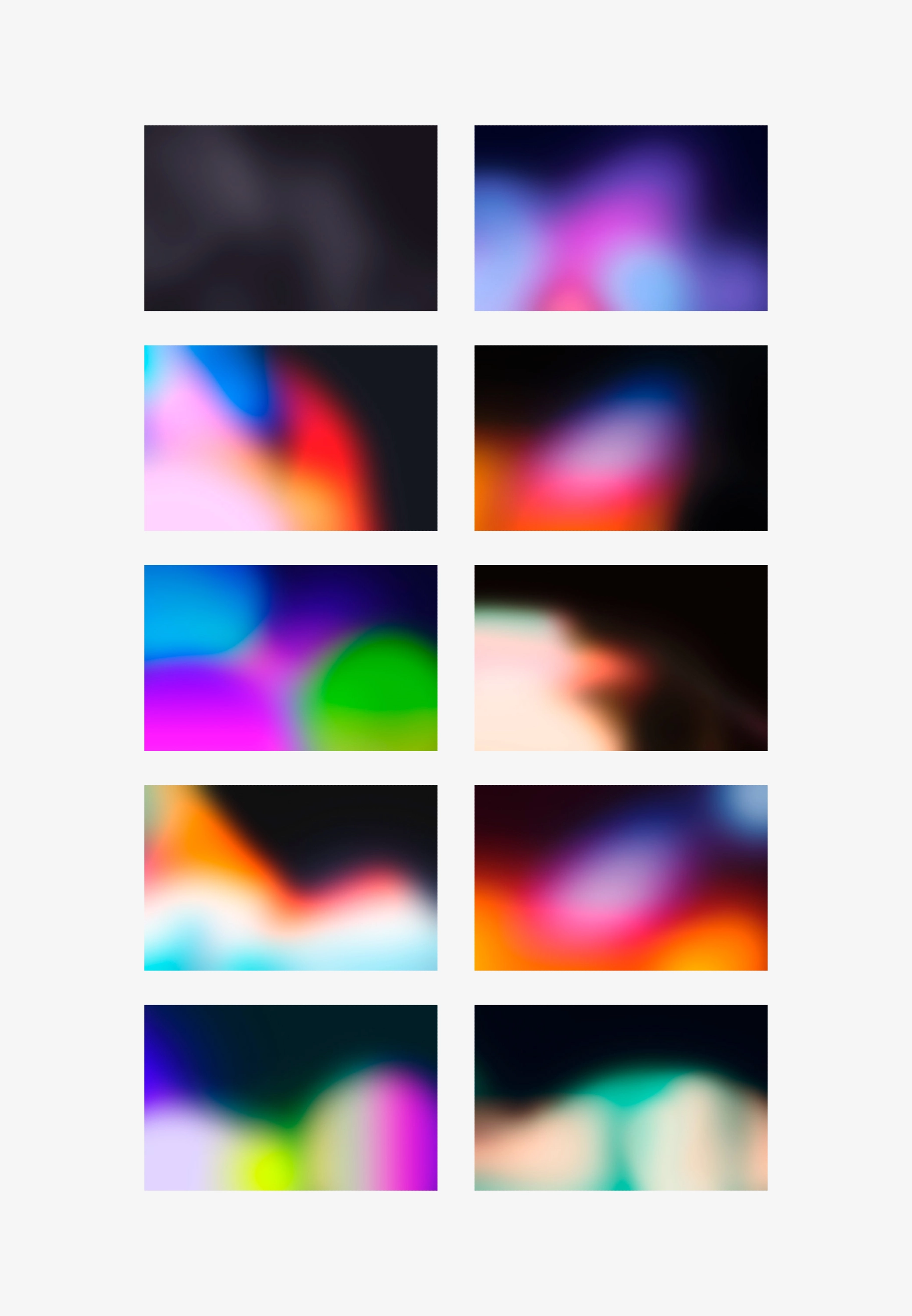 10 Translucent-Style Dark Gradients