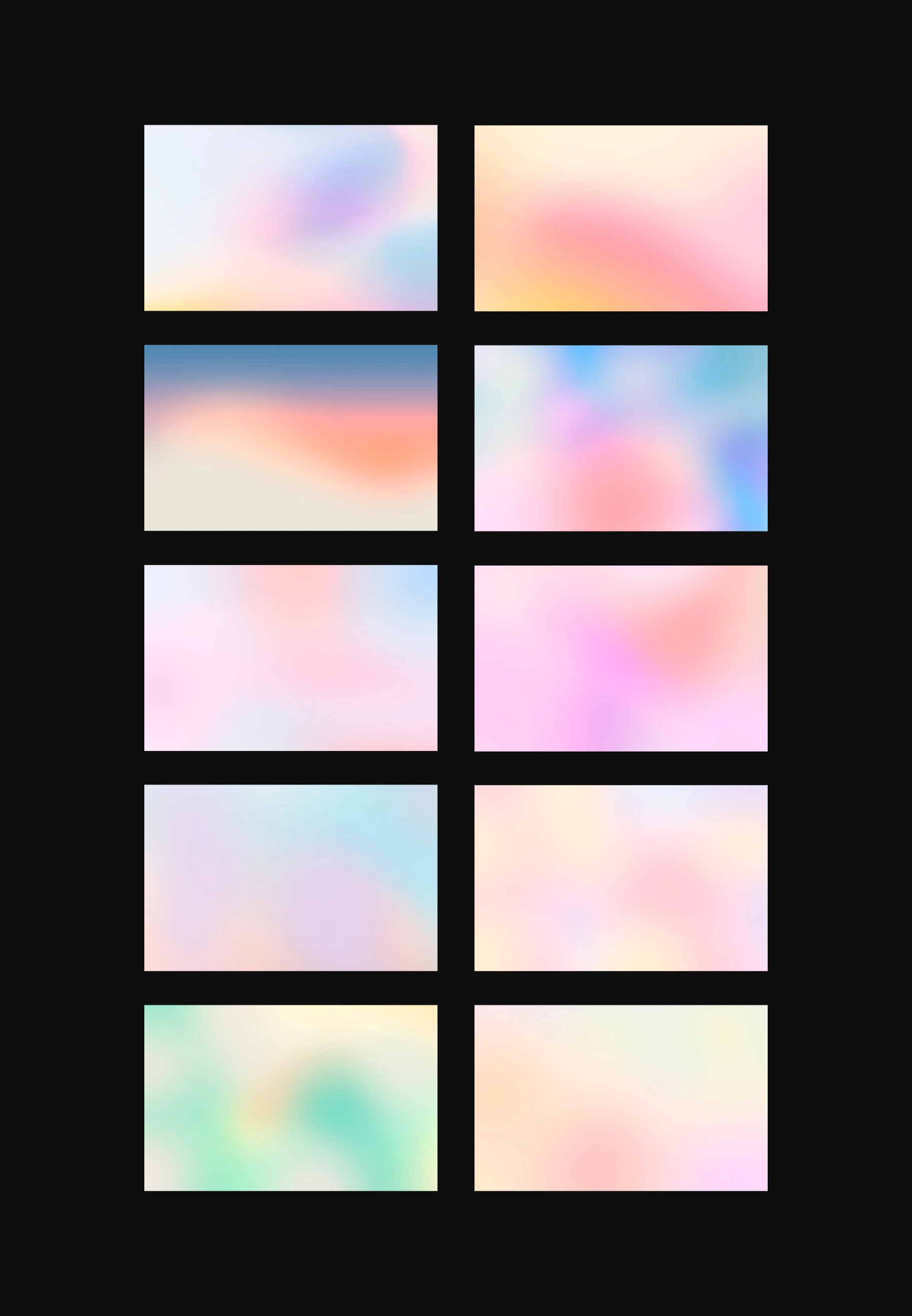 10 Translucent-Style Light Gradients