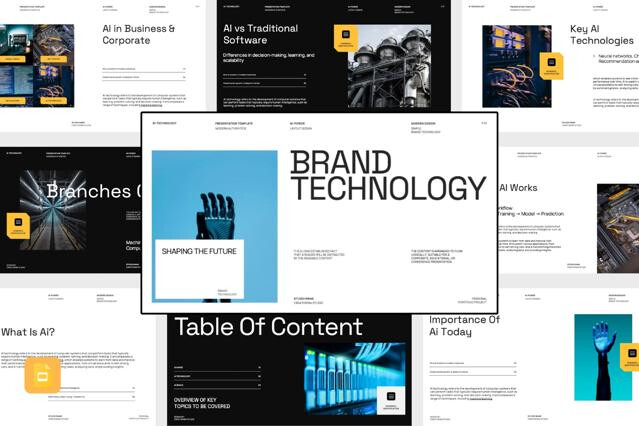 Montena - Brand AI Technology Google Slides