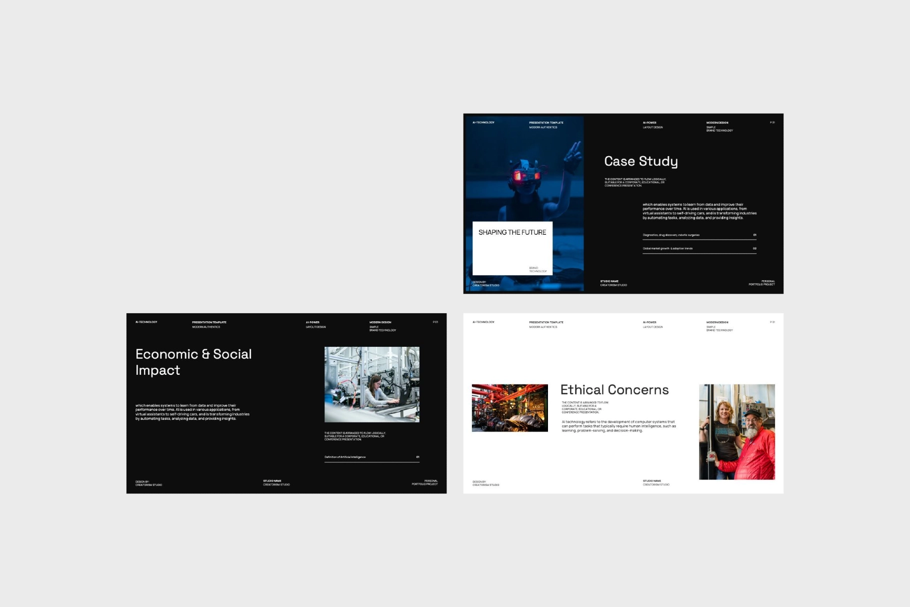 Montena - Brand AI Technology Google Slides