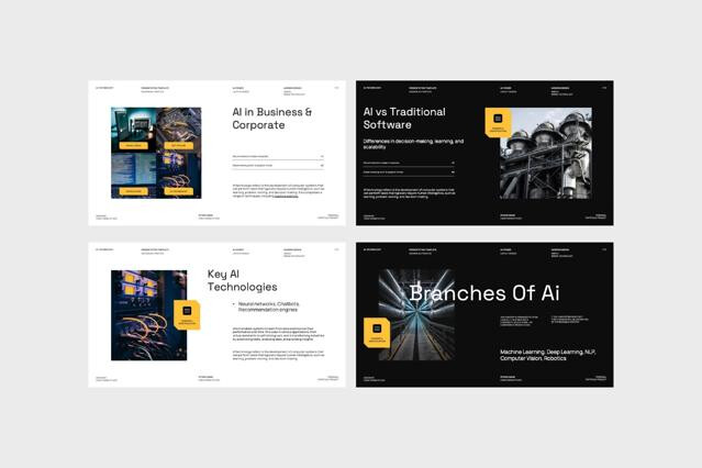 Keynote AI Technology Brand Template – Montena