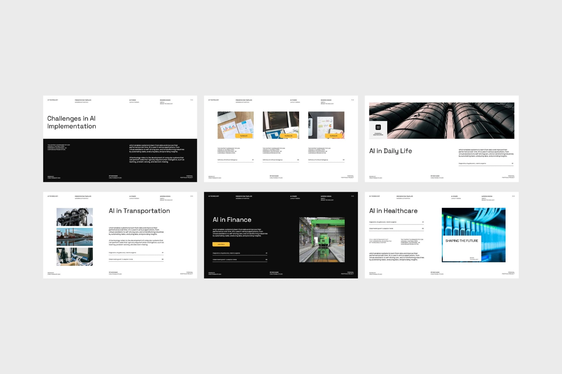 Keynote AI Technology Brand Template – Montena