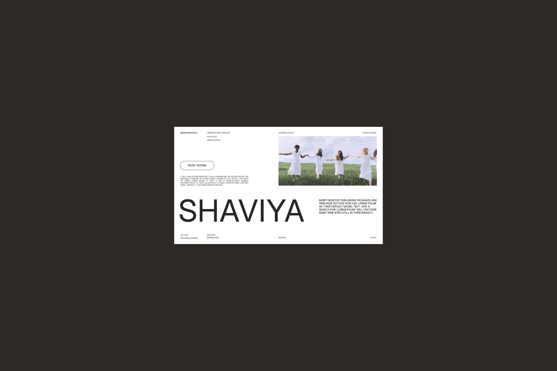 Keynote Fashion Presentation Template – Shaviya