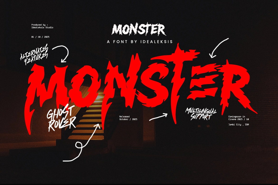 Ghost Rover - Horror Scratch Font