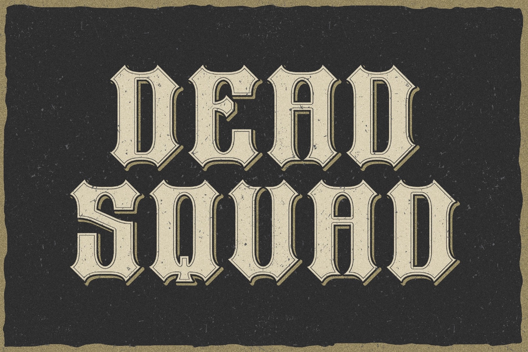 Heavy Force a Sharp Display Font