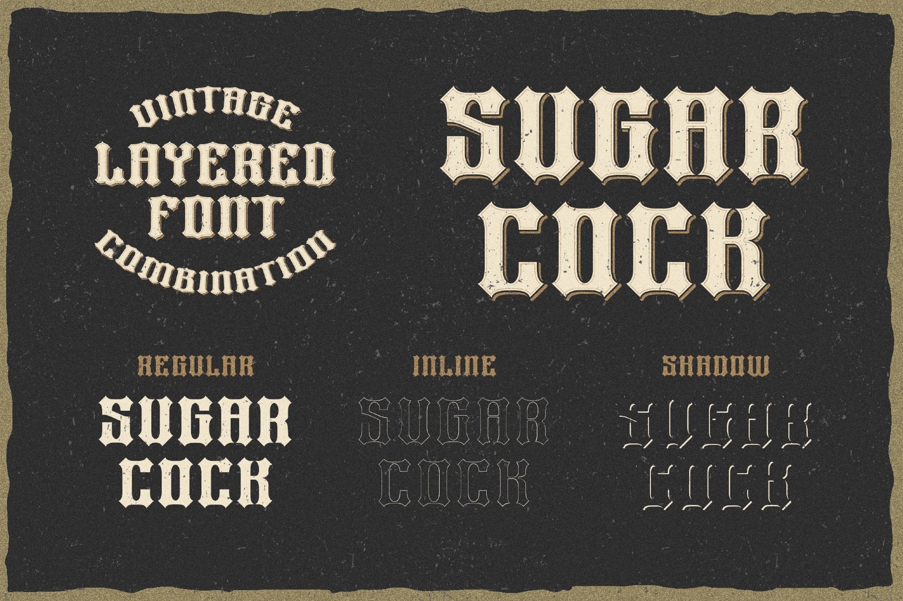 Heavy Force a Sharp Display Font