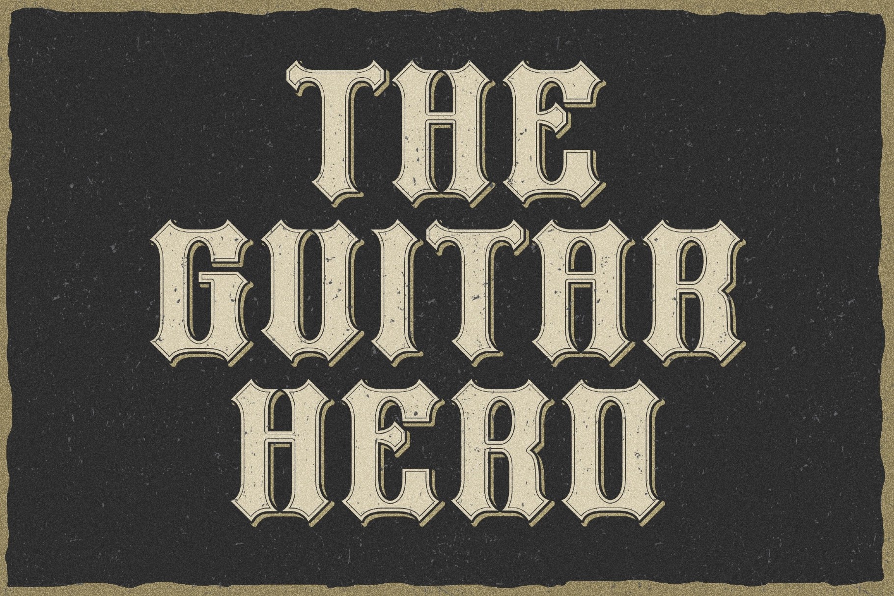 Heavy Force a Sharp Display Font