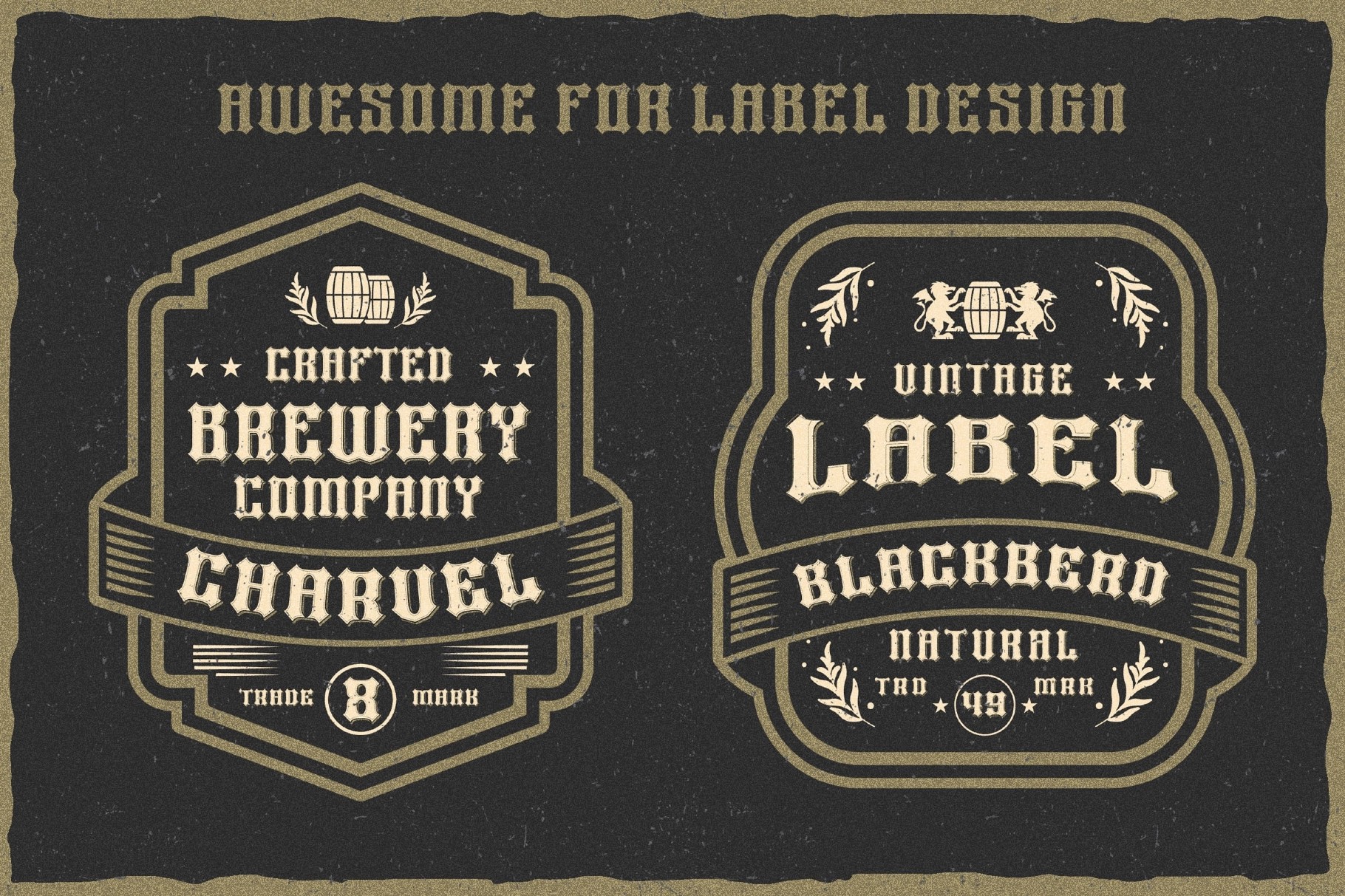 Heavy Force a Sharp Display Font