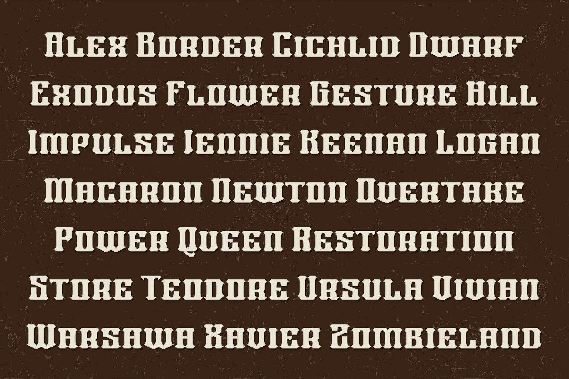 Carson Beer an Old Fashioned Font