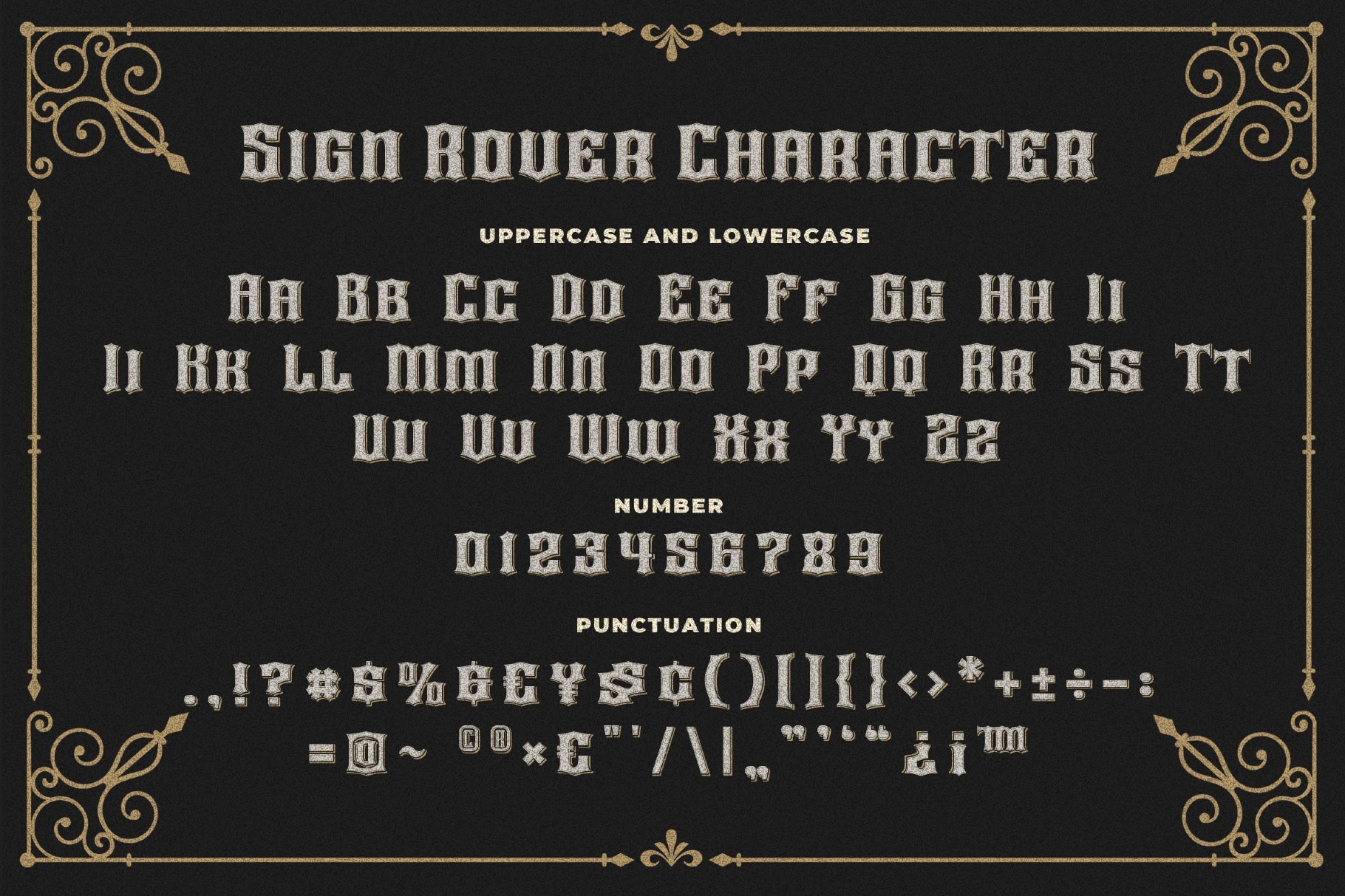 Sign Rover a Vintage Sign Display Font