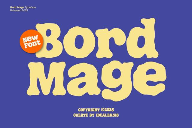 Bord Mage - Bubble Retro Display Font