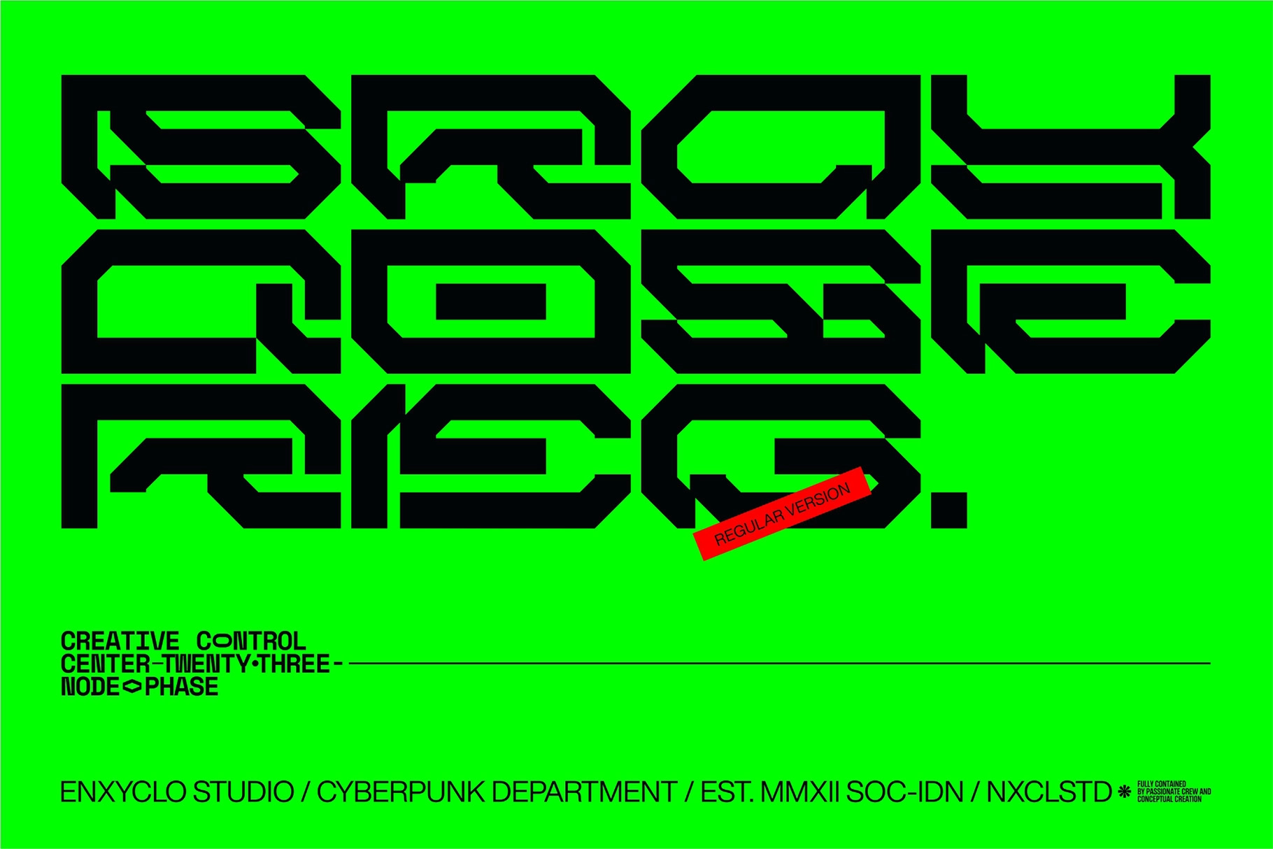 NCL Brayqose - Cyberpunk Futuristic Display Font