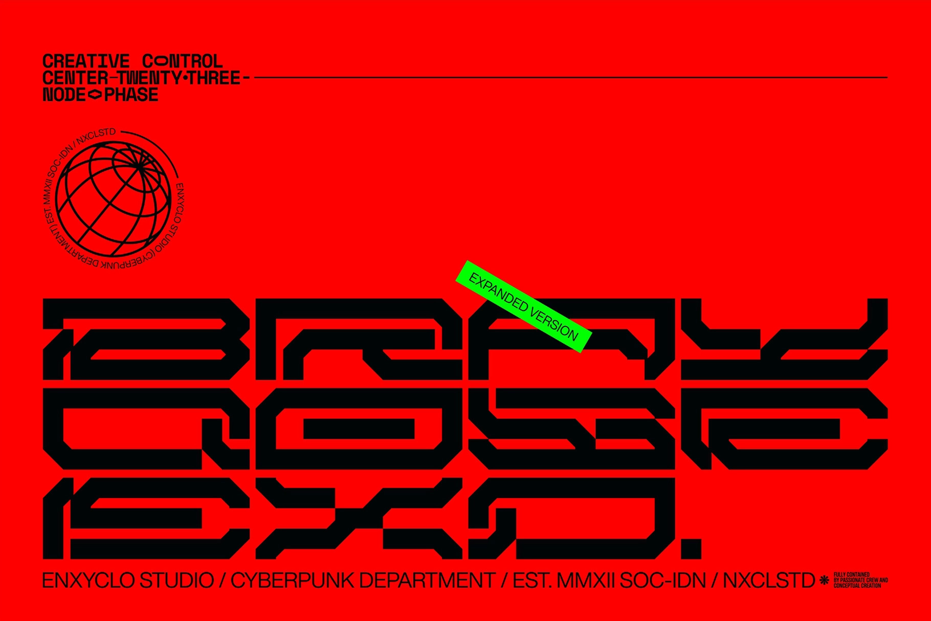 NCL Brayqose - Cyberpunk Futuristic Display Font