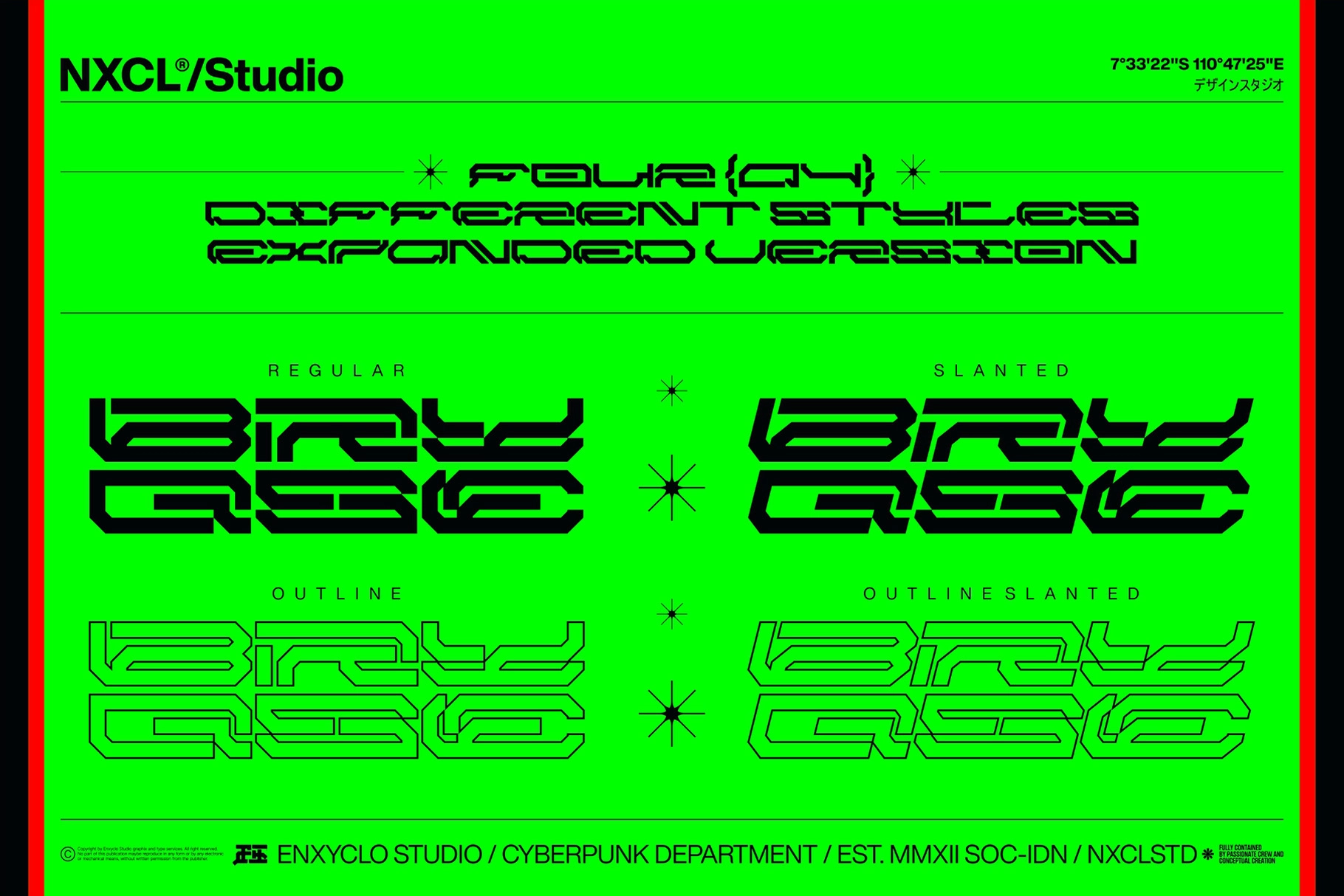 NCL Brayqose - Cyberpunk Futuristic Display Font