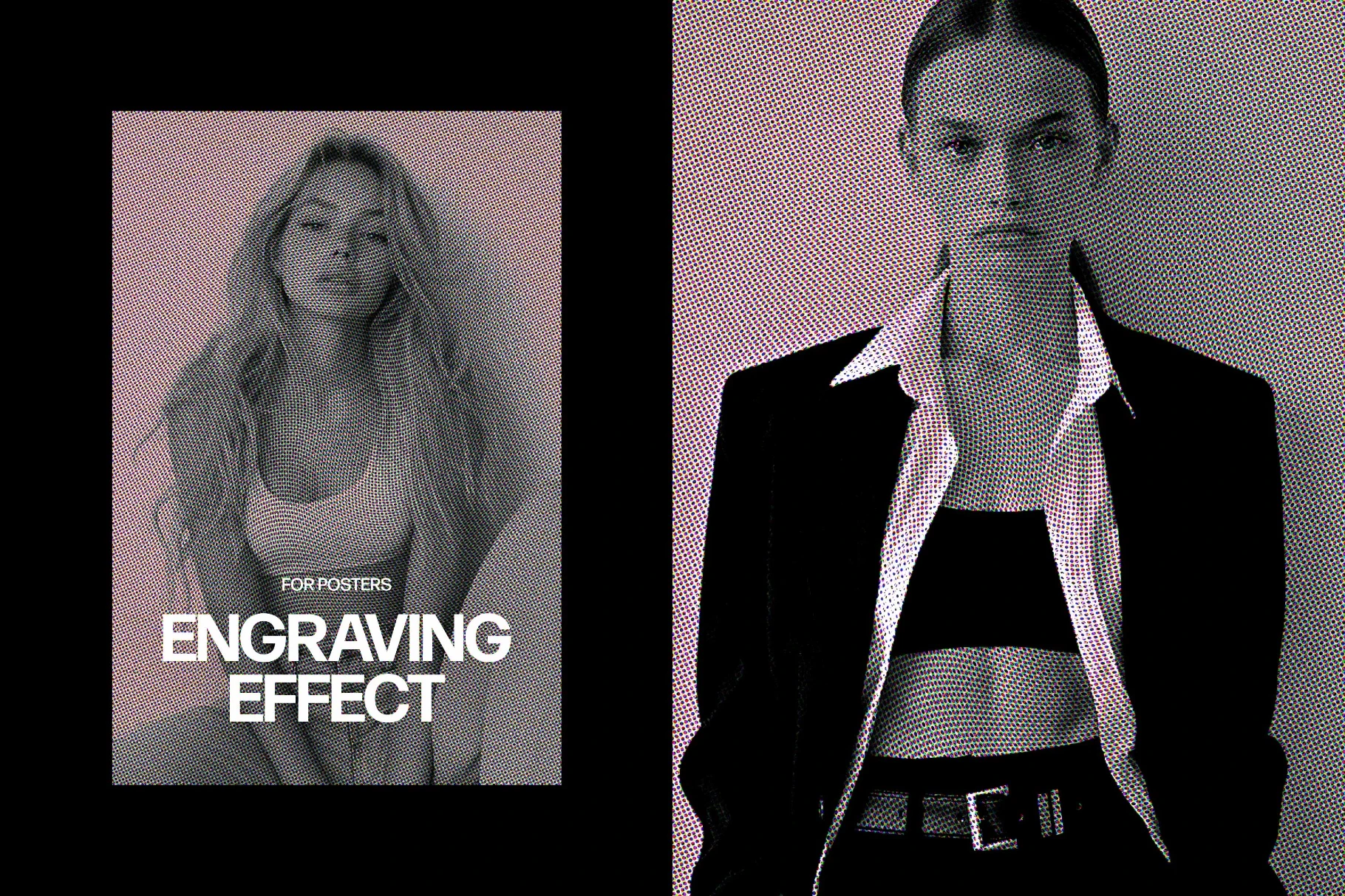 Engraving Poster Photo Effect