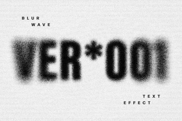 Blur Wave Text Effect
