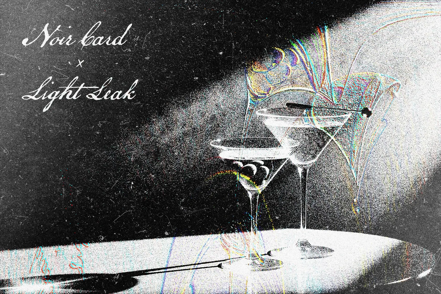 Noir Light Leak Photo Effect