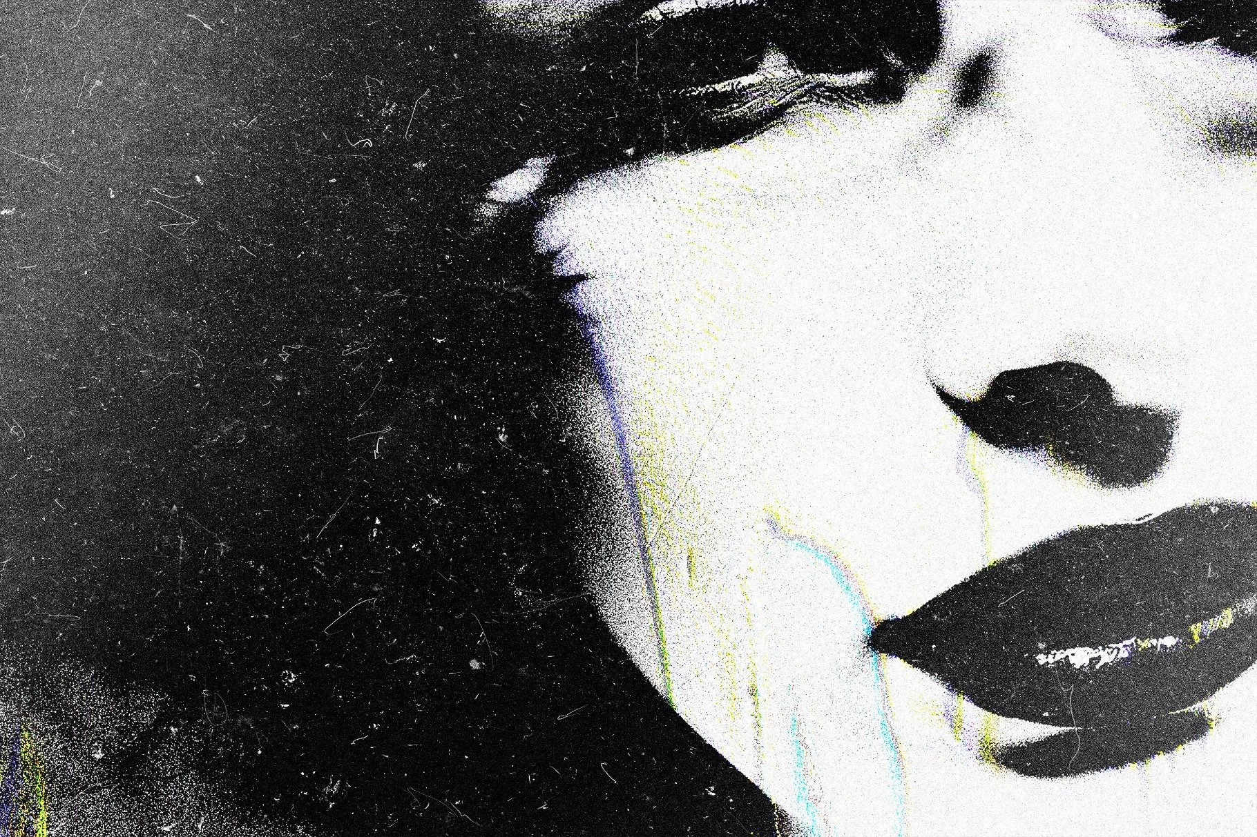 Noir Light Leak Photo Effect