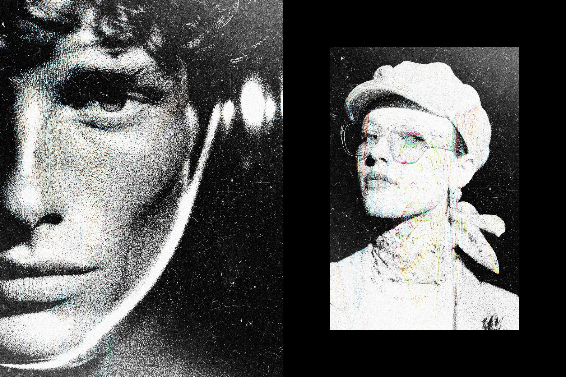 Noir Light Leak Photo Effect