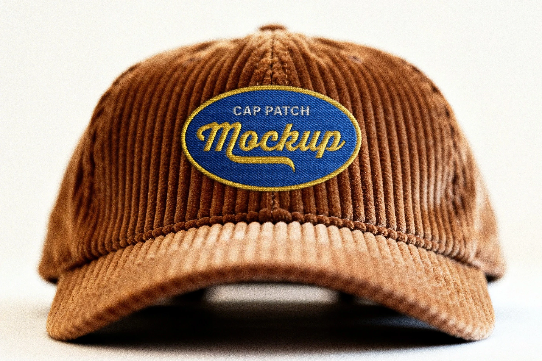 Embroidered Cap Patch Mockup