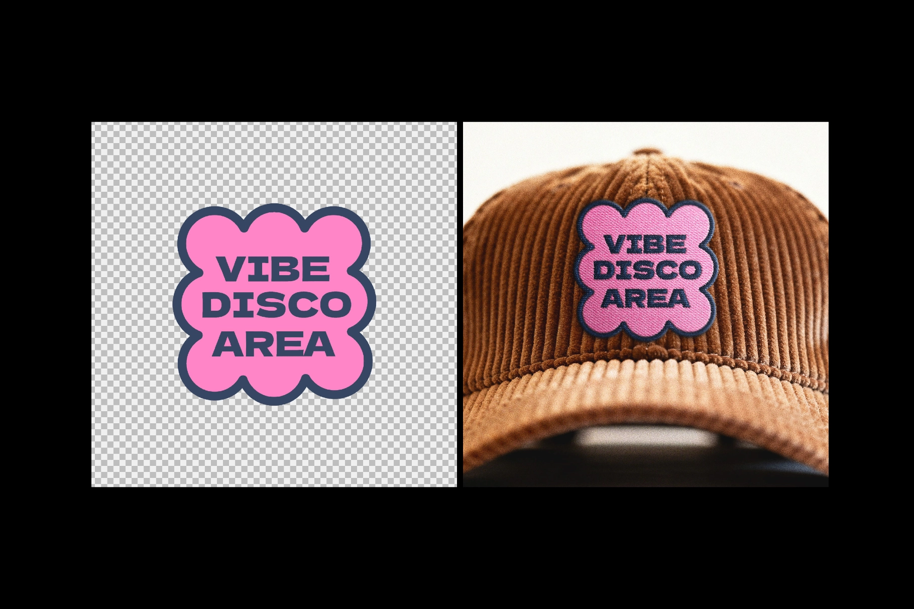 Embroidered Cap Patch Mockup