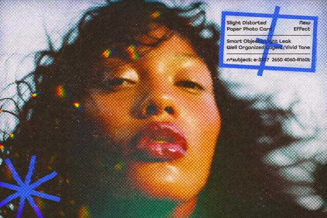 Slight Distorted Paper Card