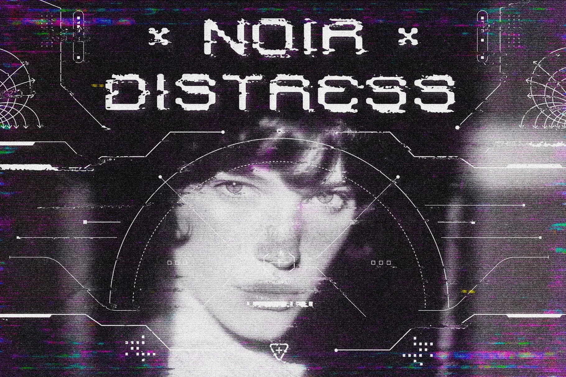 Noir Distressed Screen Effect