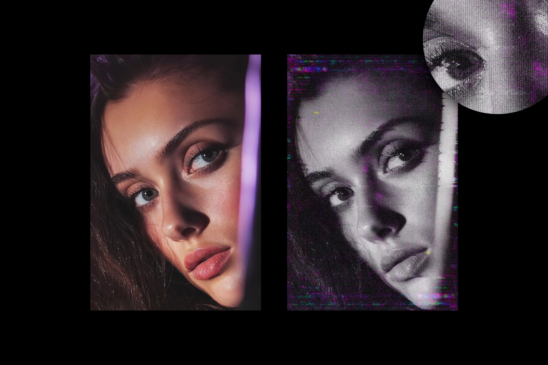 Noir Distressed Screen Effect