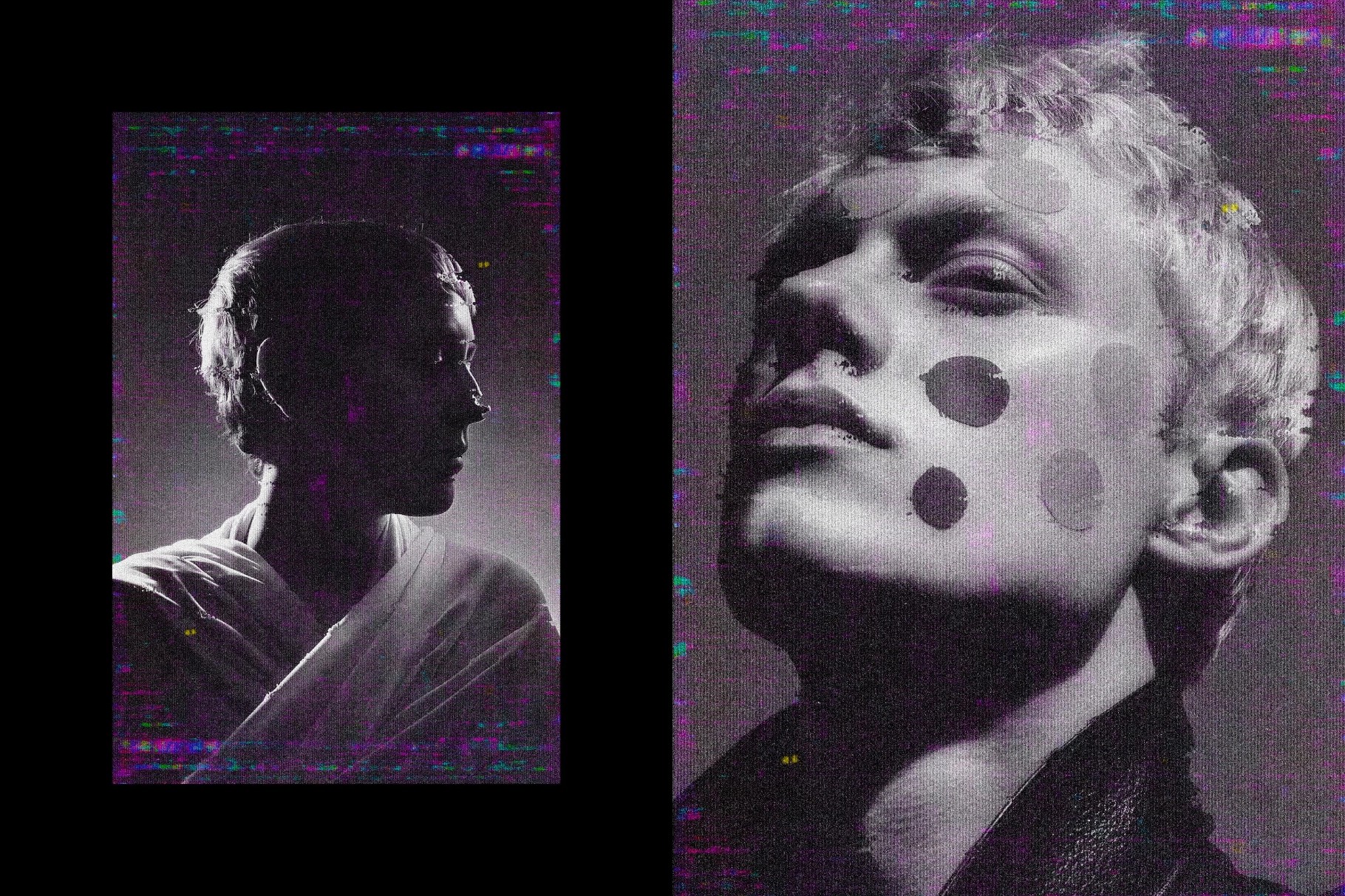 Noir Distressed Screen Effect