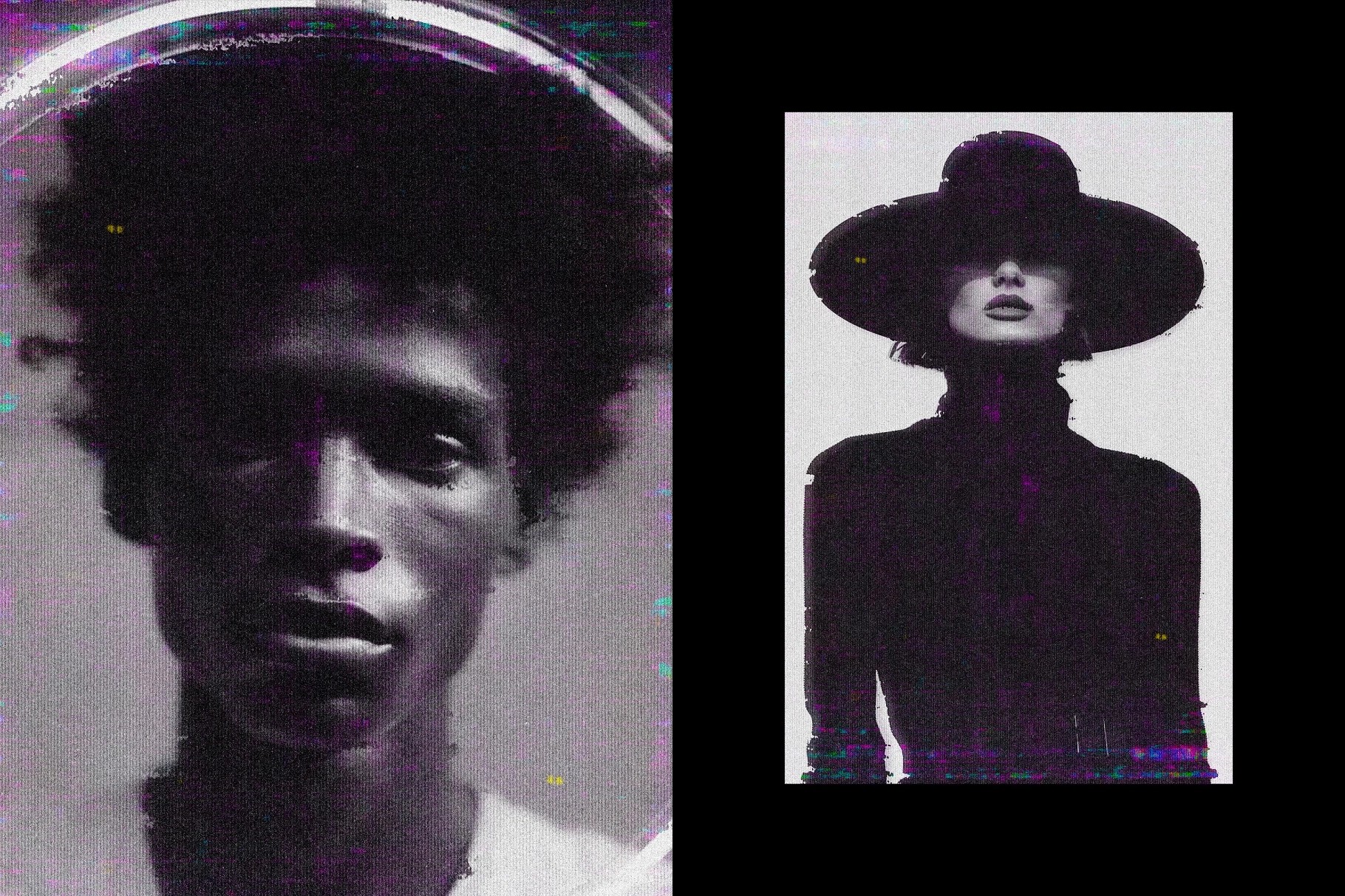 Noir Distressed Screen Effect