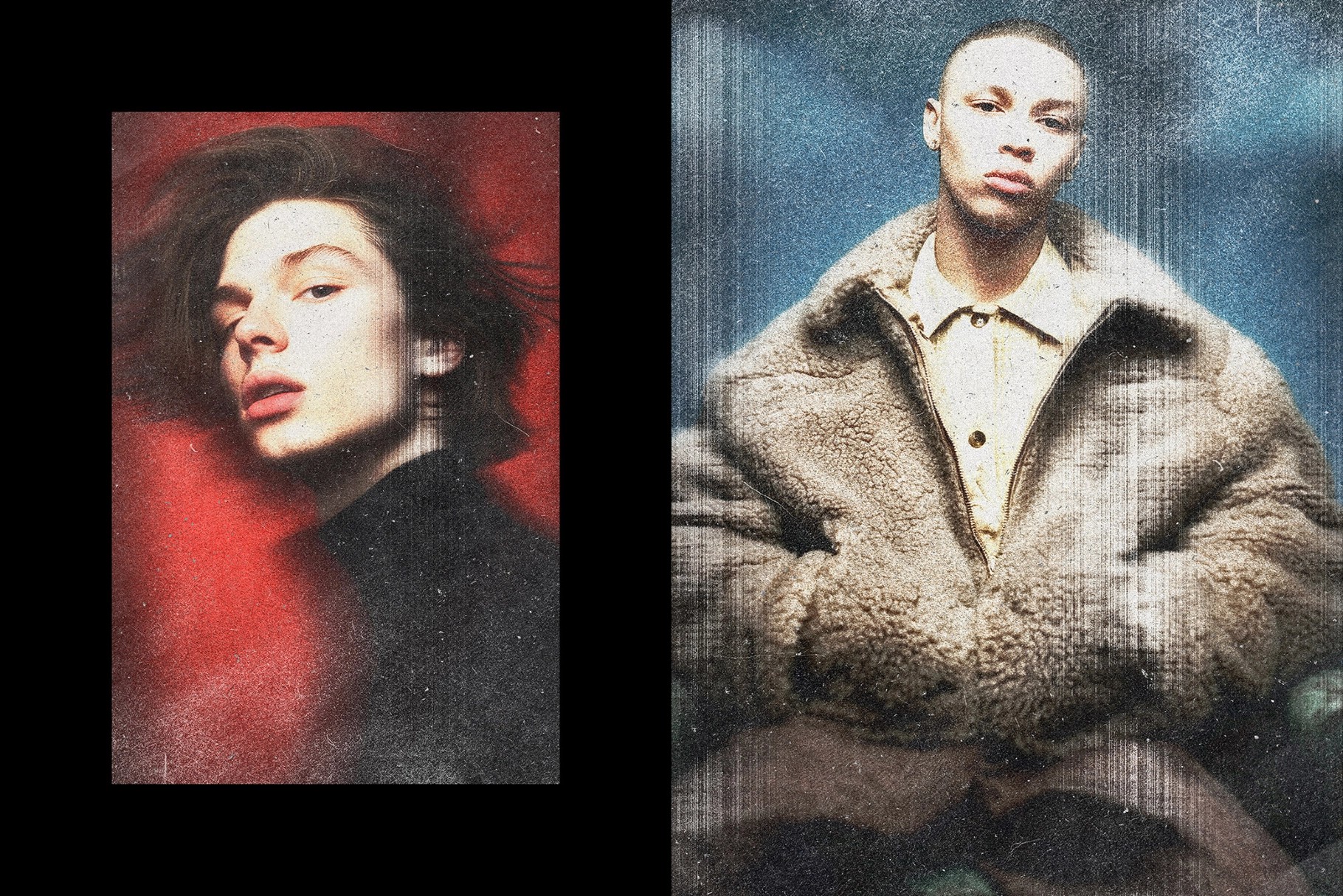 Broken Scan Photo Effect