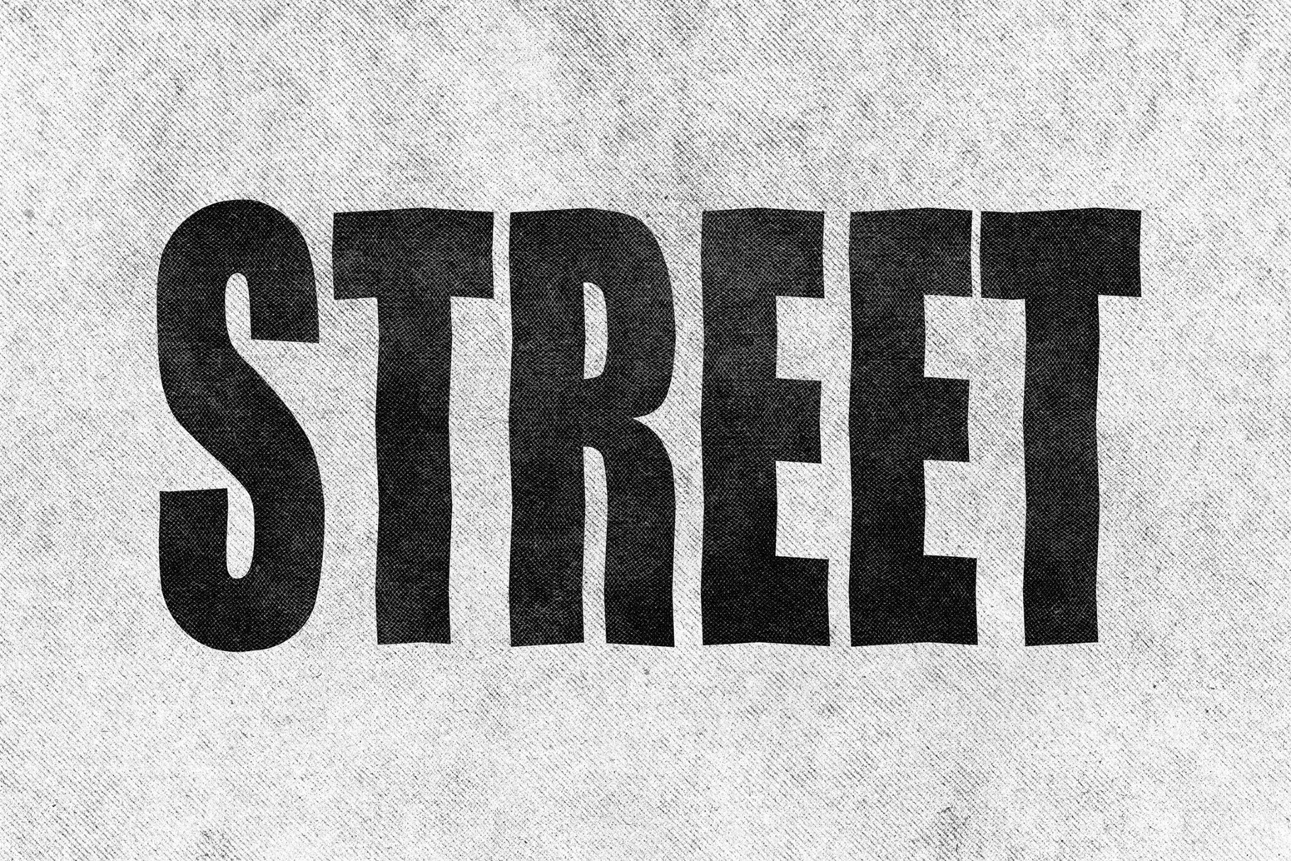 Denim Grunge Text Effect