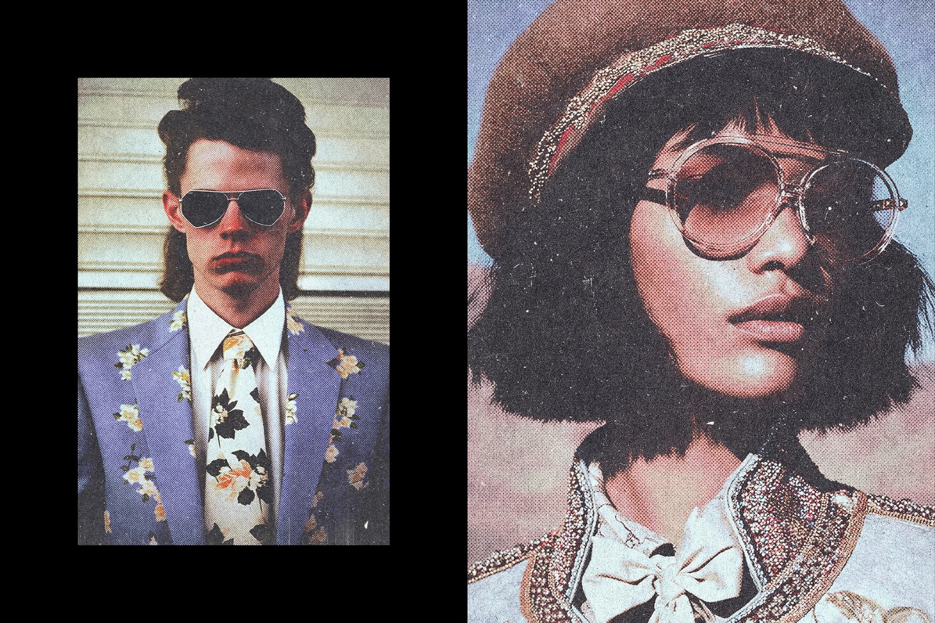 Retro Postcard Photo Effect