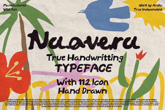 Naovera - Organic Handwritten Font
