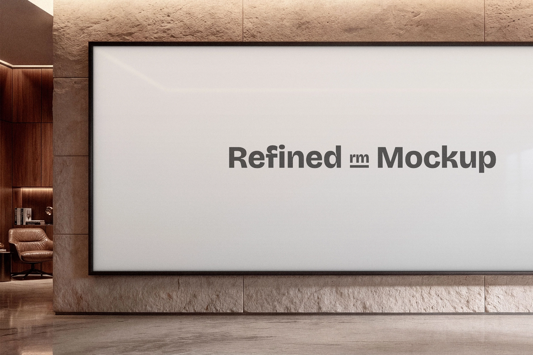 Lobby Advertising Display Mockup