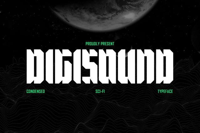 Digisound - Modern Bold Condensed Sans