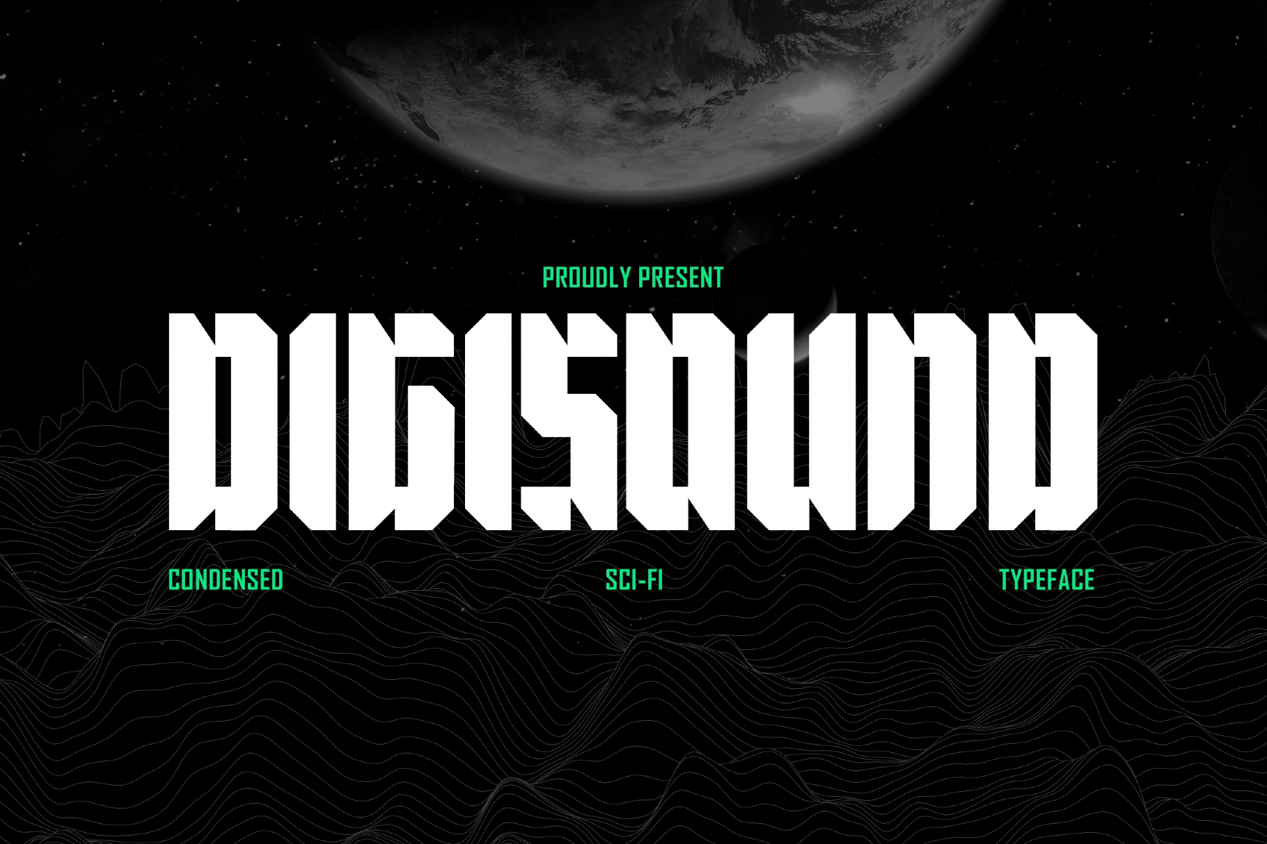 Digisound - Modern Bold Condensed Sans