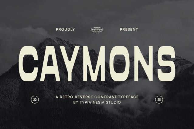 Caymons - Retro Bold Condensed Sans