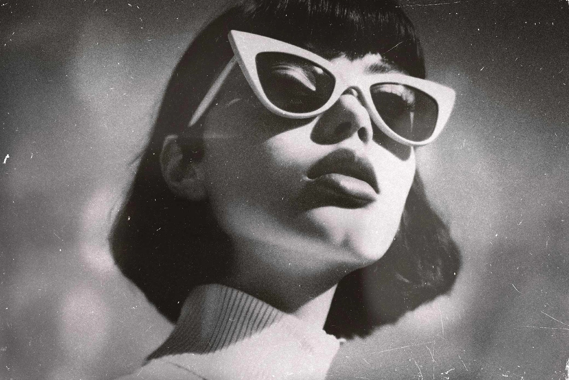 Monochrome Retro Film Effect