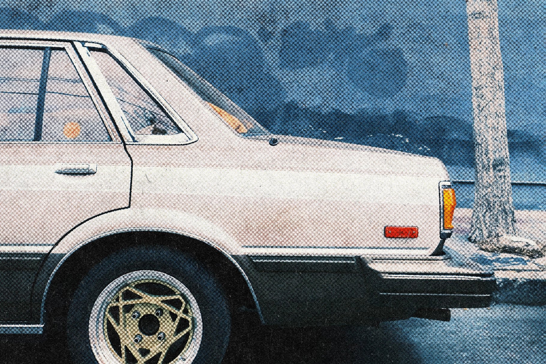 Halftone Print Photo Effect