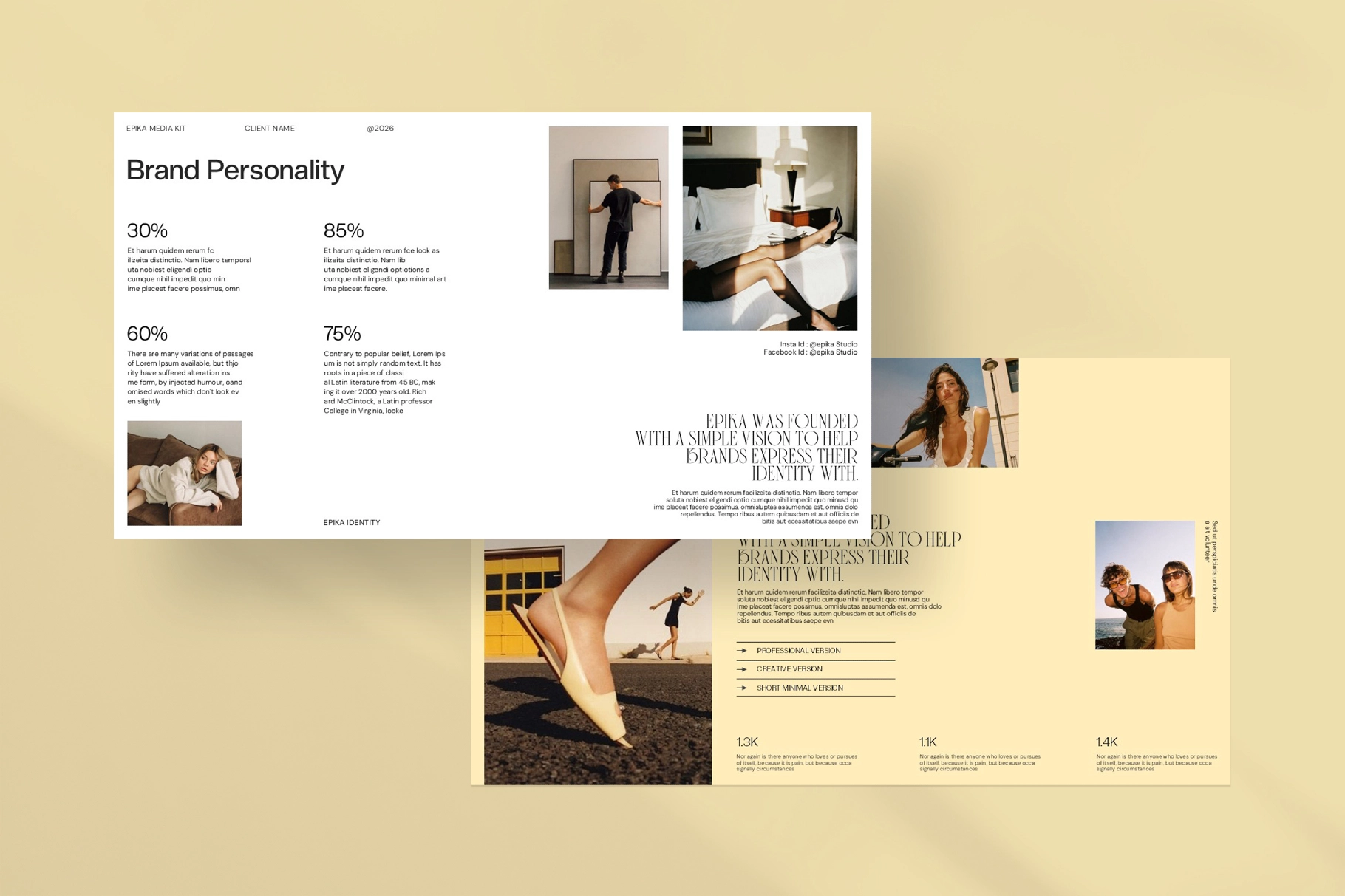 Epika Social Media Kit Presentation