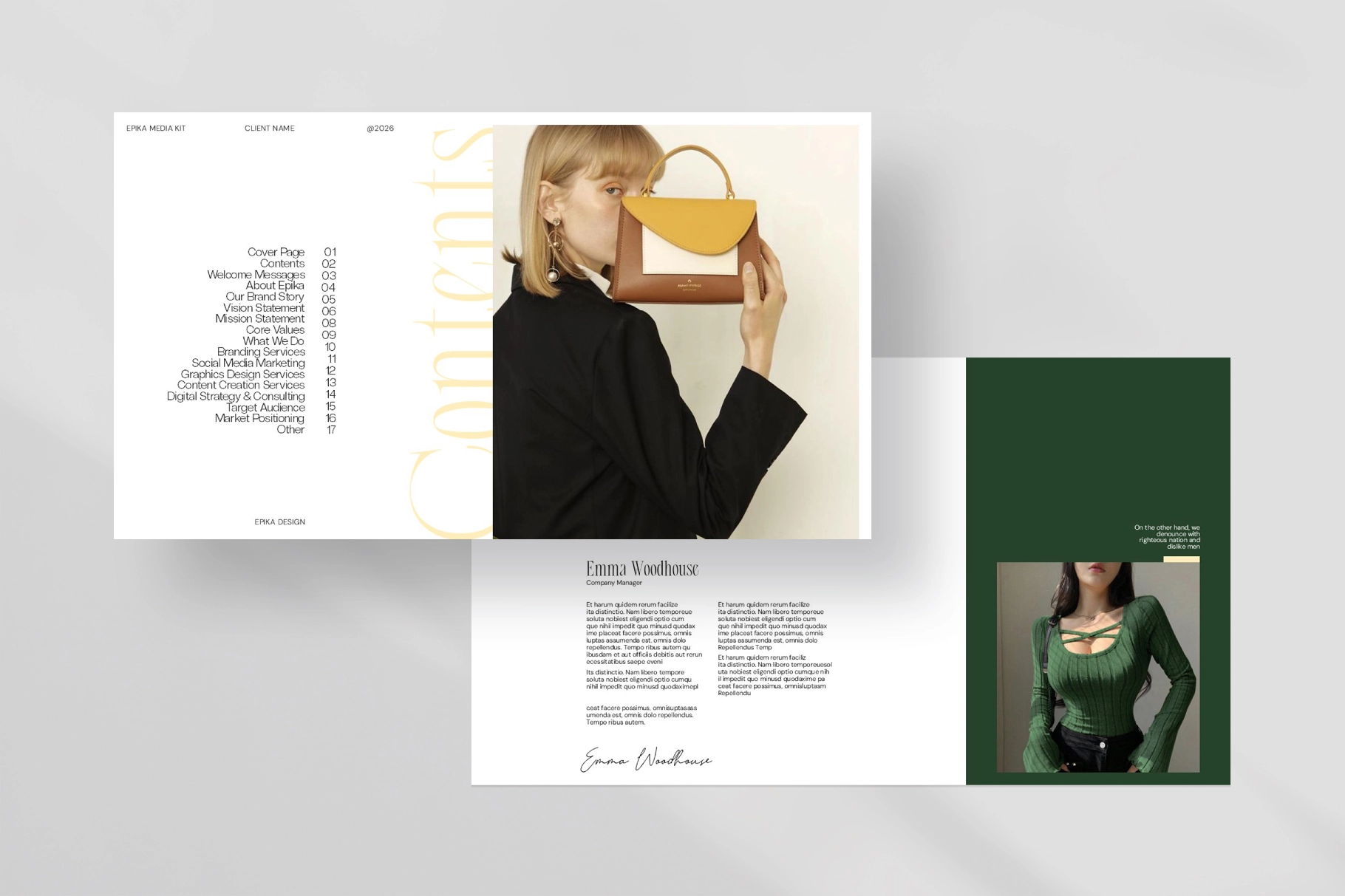 Epika Social Media Kit Presentation