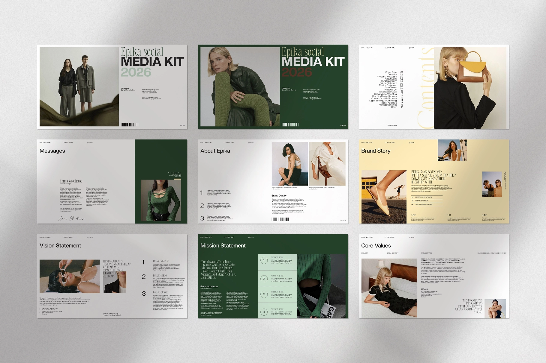 Epika Social Media Kit Presentation