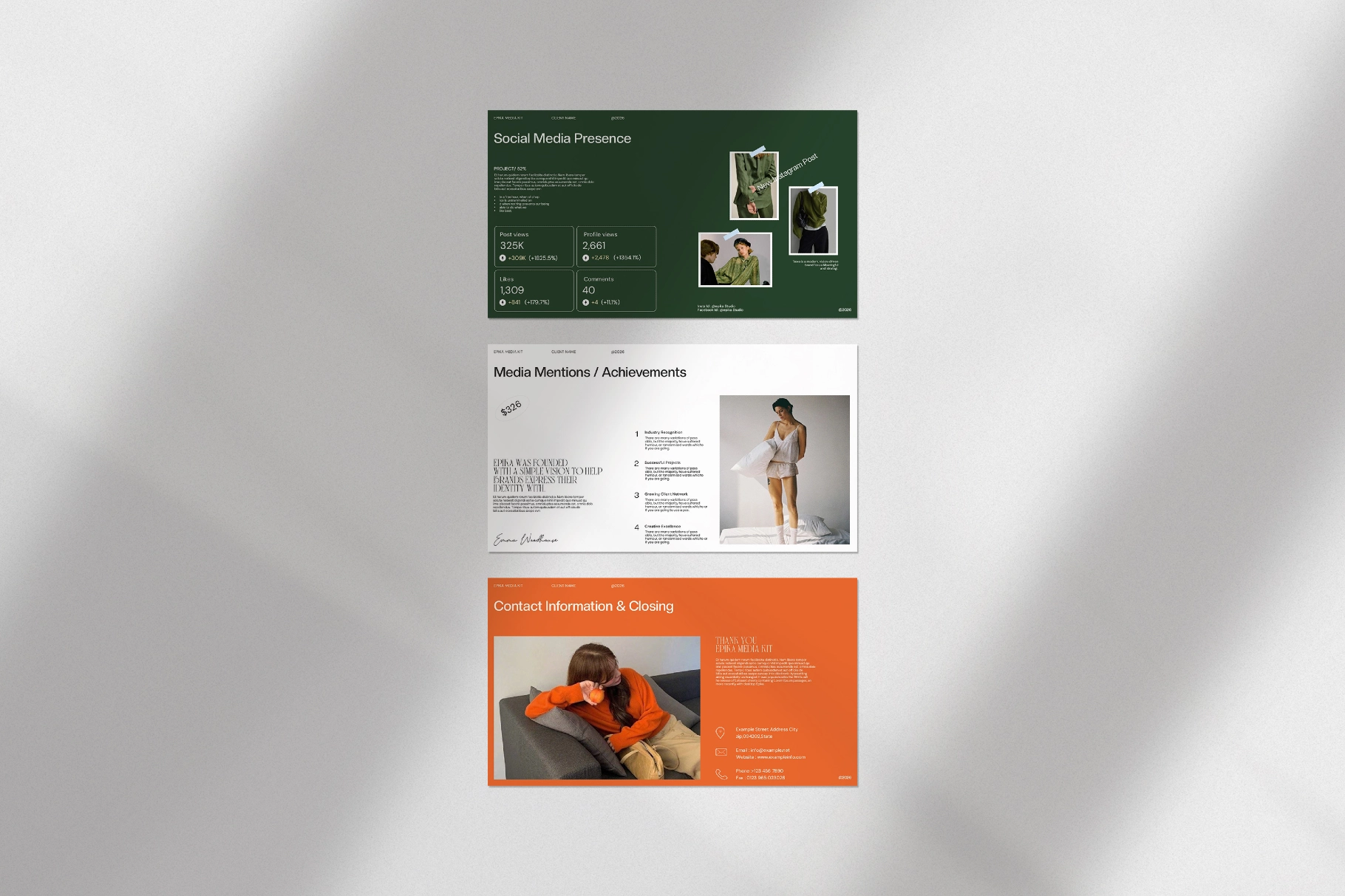 Epika Social Media Kit Presentation