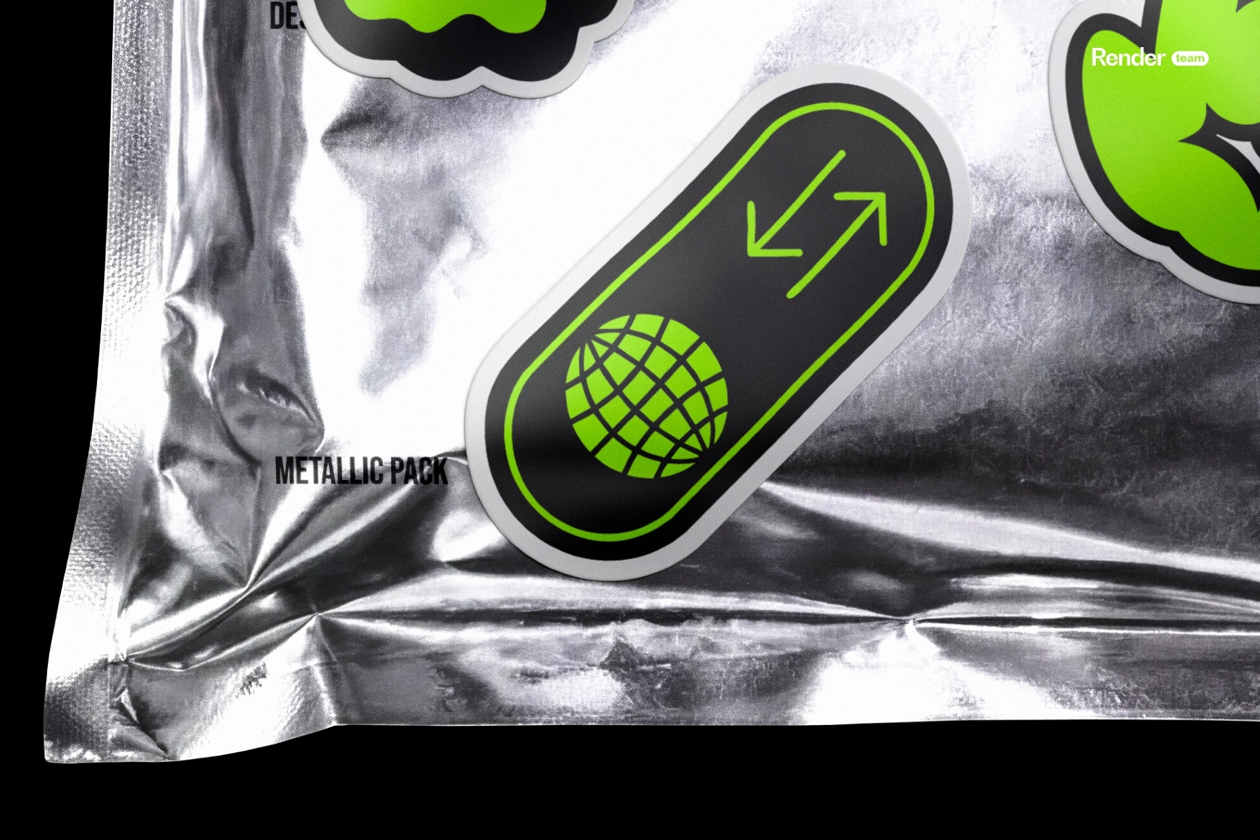 Foil Zip Lock Pouch Mockup