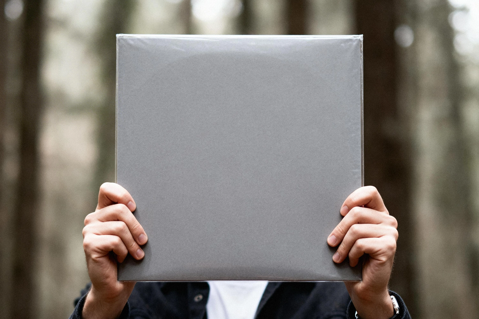 Outdoor Vinyl Record Cover Mockup