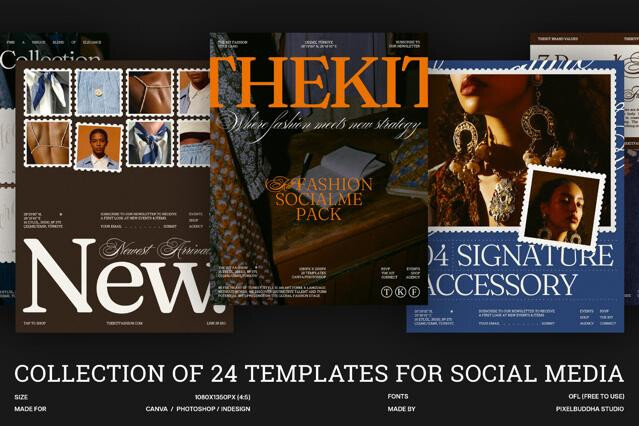 Postmarked: Fashion Instagram Templates