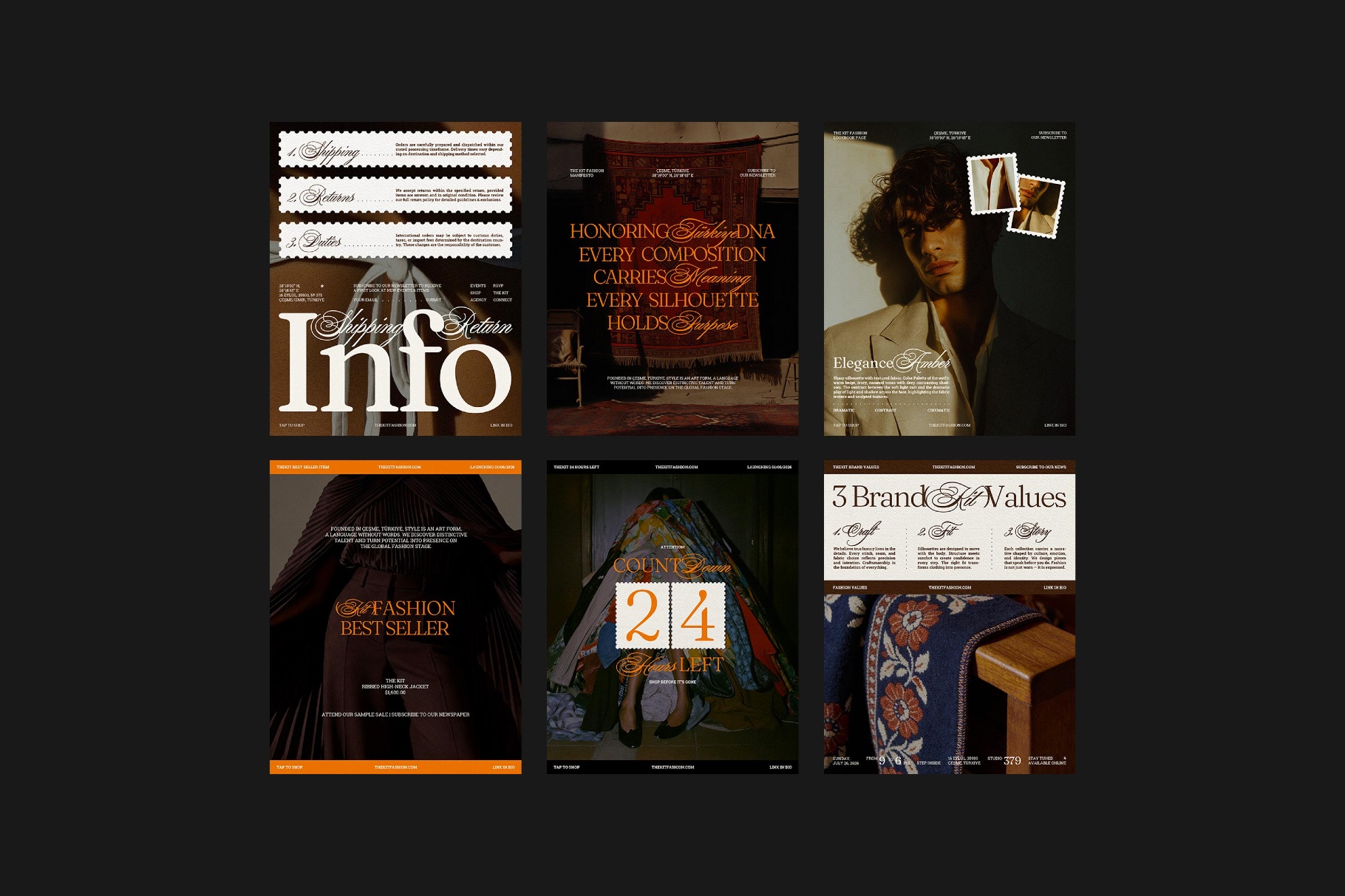 Postmarked: Fashion Instagram Templates