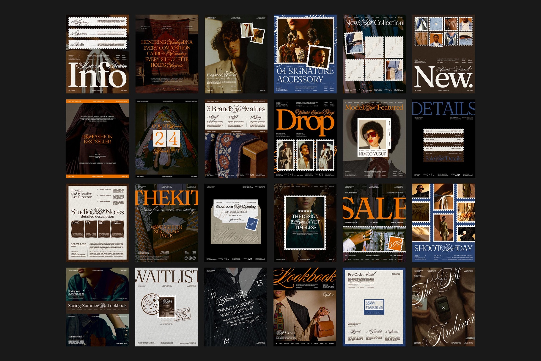 Postmarked: Fashion Instagram Templates