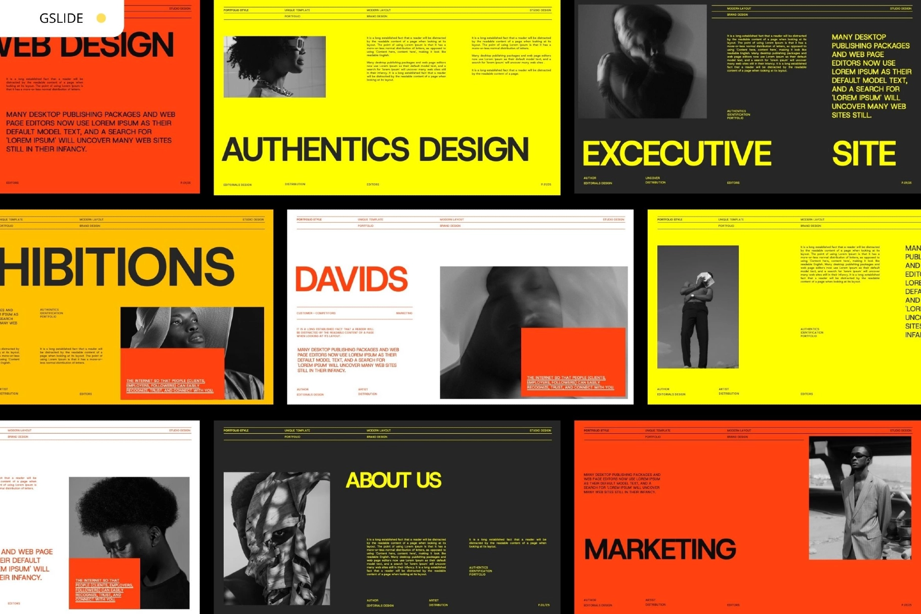 Davids - Brand Portfolio Google Slides Template